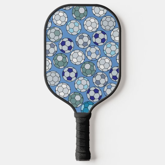 Colorful Voetbal Patroon Pickleball Paddle (Voorkant)