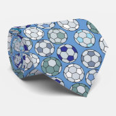 Colorful Voetbal Patroon Stropdas (Opgerold)