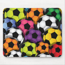 Colorful Voetballen Design Mousepad Muismat
