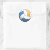 Colorful Volleyball Ball Ronde Sticker (Tas)