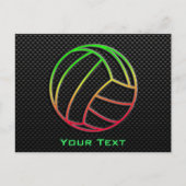 Colorful Volleyball Briefkaart (Voorkant)