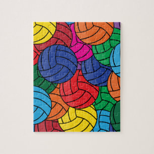 Colorful Volleyball Collage Legpuzzel