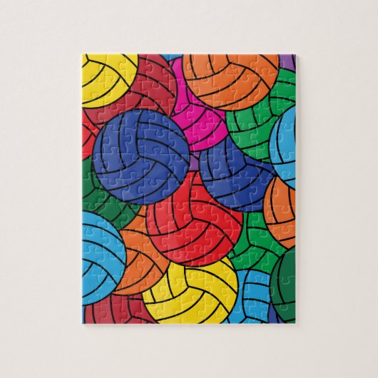 Colorful Volleyball Collage Legpuzzel (Verticaal)