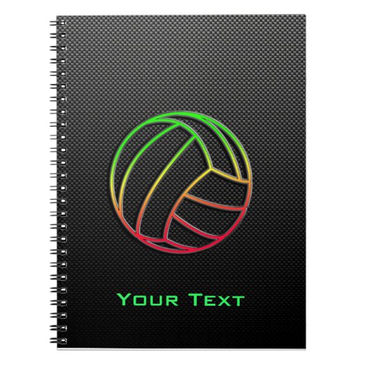 Colorful Volleyball Notitieboek (Voorkant)