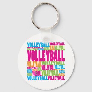 Colorful Volleyball Sleutelhanger