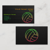 Colorful Volleyball Visitekaartje (Voorkant / Achterkant)