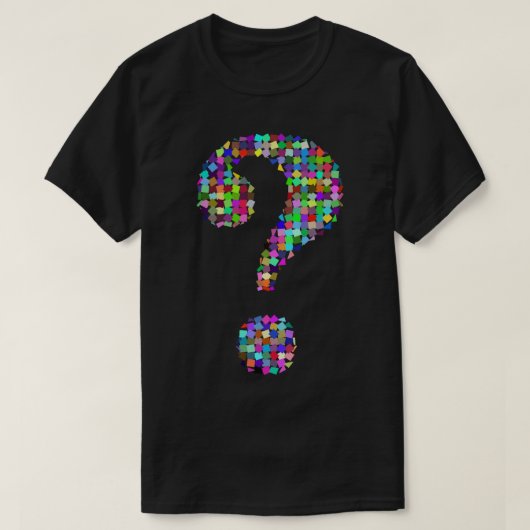 Colorful Vraag Mark T-Shirt (Design voorkant)