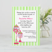Colorful Vrijgezellenfeest Snoep Buffet Invitation Kaart (Staand voorkant)