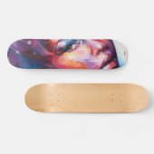 Colorful Vrouw Art Persoonlijk Skateboard (Horizontaal)