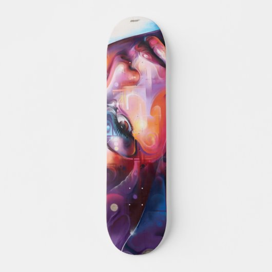 Colorful Vrouw Art Persoonlijk Skateboard (Voorkant)
