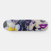 Colorful Vrouw Art Persoonlijk Skateboard (Horizontaal)
