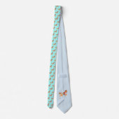 Colorful Walking Carousel Horse Stropdas (Achterkant)