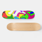 Colorful Warped Skateboard (Horizontaal)