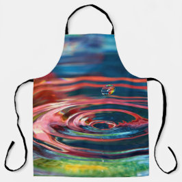 Colorful Water Droplet Schort