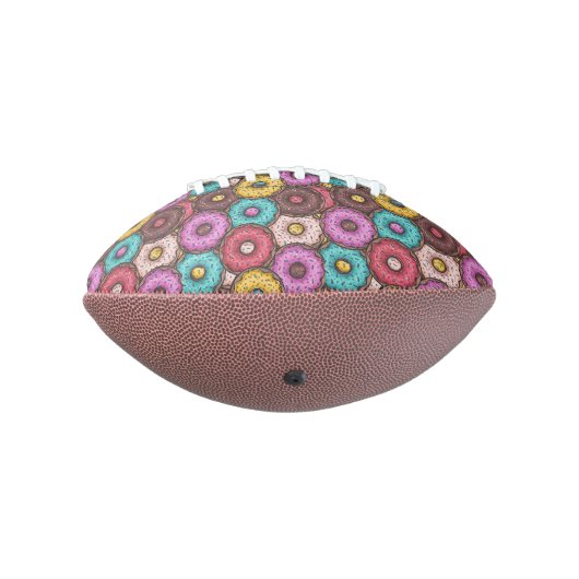 Colorful Watercolor Donuts with Sprinkles Pattern American Football (Gedraaid 270)