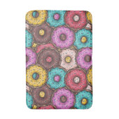 Colorful Watercolor Donuts with Sprinkles Pattern Badmat (Voorkant Verticaal)