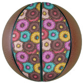 Colorful Watercolor Donuts with Sprinkles Pattern Basketbal (Verticaal)