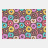 Colorful Watercolor Donuts with Sprinkles Pattern Inpakpapier Vel (Voorkant 2)