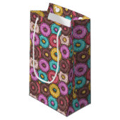 Colorful Watercolor Donuts with Sprinkles Pattern Klein Cadeauzakje (Voorkant Gekanteld)