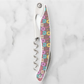 Colorful Watercolor Donuts with Sprinkles Pattern Kurkentrekker (Voorkant)