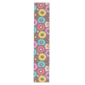 Colorful Watercolor Donuts with Sprinkles Pattern Medium Tafelloper (Voorkant)