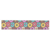 Colorful Watercolor Donuts with Sprinkles Pattern Medium Tafelloper (Horizontaal)