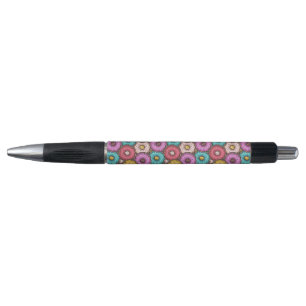Colorful Watercolor Donuts with Sprinkles Pattern Pen