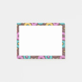 Colorful Watercolor Donuts with Sprinkles Pattern Post-it® Notes (Voorkant)