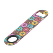 Colorful Watercolor Donuts with Sprinkles Pattern Speed Flessenopener (Voorkant Gekanteld)