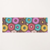 Colorful Watercolor Donuts with Sprinkles Pattern Yogamat (Voorkant (horizontaal))