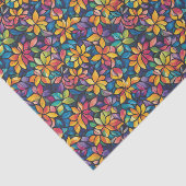 Colorful Watercolor Mosaic Stained Glass Decoupage Tissuepapier (Detail)