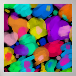 Colorful watercolor print