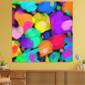 Colorful watercolor print (Insitu (Woonkamer))