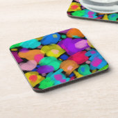 Colorful watercolor print bier onderzetter (Linkerzijde)