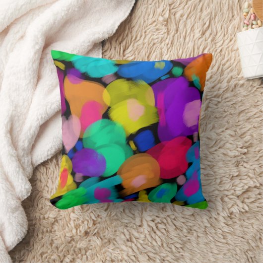 Colorful watercolor print kussen (Deken)