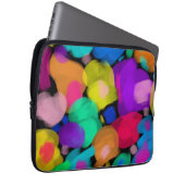 Colorful watercolor print laptop sleeve (Voorkant Rechts)
