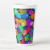 Colorful watercolor print latte mok (Voorkant)