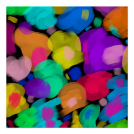 Colorful watercolor print perfect poster