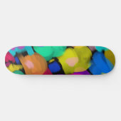 Colorful watercolor print persoonlijk skateboard (Horizontaal)