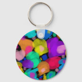 Colorful watercolor print sleutelhanger (Voorkant)