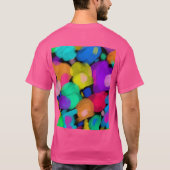 Colorful watercolor print t-shirt (Achterkant)