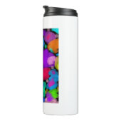 Colorful watercolor print thermosbeker (Geroteerd rechts)