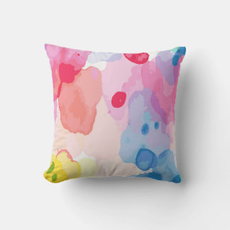 Colorful Watercolor Splash Art Kussen