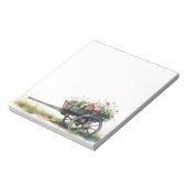 Colorful Watercolor Spring Blooms Floral Notepad Notitieblok (Linkerzijde)