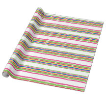 Colorful Watercolor Strokes, Christmas Stripes