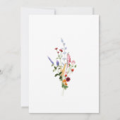 Colorful Watercolor Wildflower Arch Wedding Kaart (Achterkant)