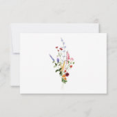 Colorful Watercolor Wildflower Wedding RSVP Kaartje (Achterkant)