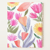 Colorful Watercolor Wildflowers | Hand Painted Planner (Achterkant)