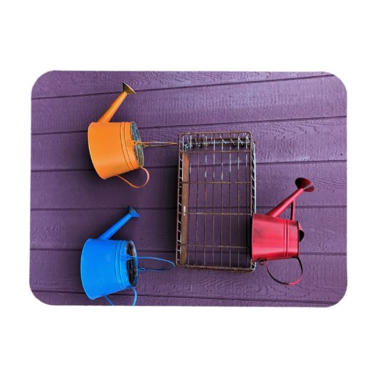 Colorful Watering Cans Magneet (Horizontaal)