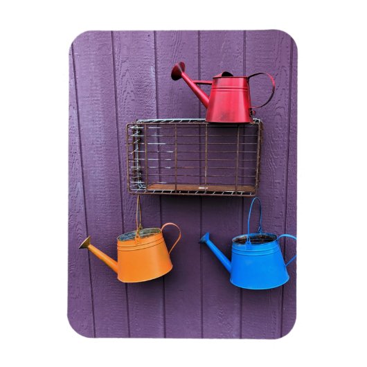 Colorful Watering Cans Magneet (Verticaal)